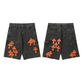 Picture of Chrome Hearts Jeans Short _SKUChromeHeartssz28-36oftx91038896